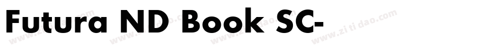 Futura ND Book SC字体转换